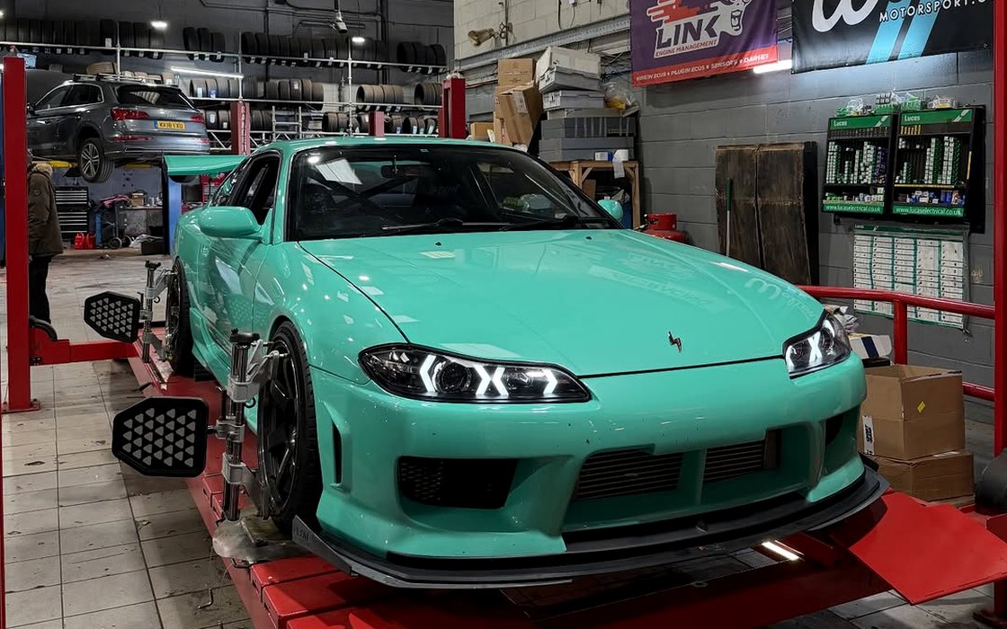 German performance car on the ramp